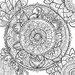 Colorful Soul Mandala Coloring Page 41654-32922