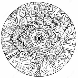 Colorful Soul Mandala Coloring Page 41654-32923