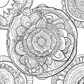 Colorful Soul Mandala Coloring Page 41654-32924