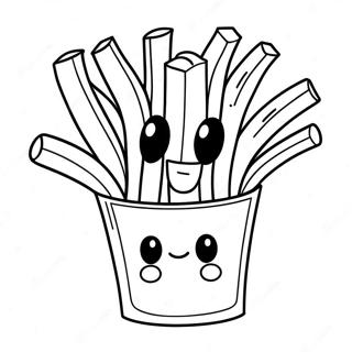 French Fry Coloring Page 41663-32927