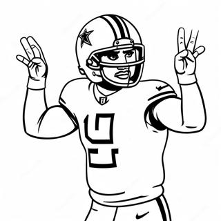 Dak Prescott Action Pose Coloring Page 41673-32942