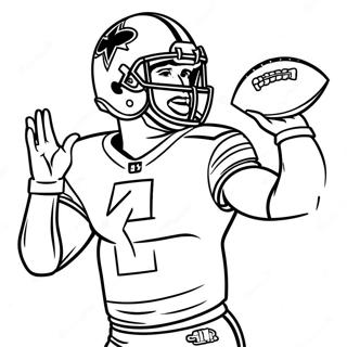 Dak Prescott Action Pose Coloring Page 41673-32943