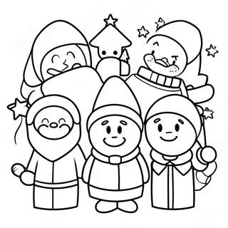 Among Us Christmas Crew Coloring Page 41683-32935