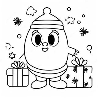 Festive Among Us Character Coloring Page 41684-32945