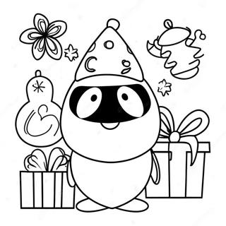 Festive Among Us Character Coloring Page 41684-32947