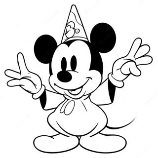 Sorcerer Mickey Coloring Page 41703-32954