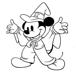 Sorcerer Mickey Coloring Page 41703-32955