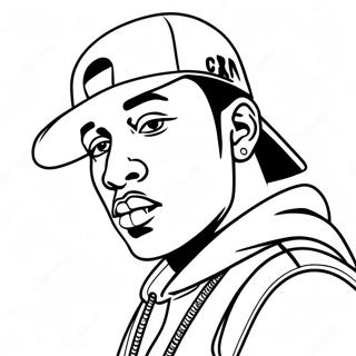 Rapper Coloring Page 4170-3340