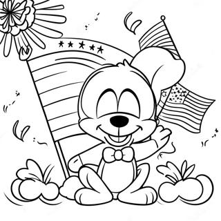 Disney 4th Of July Celebration Coloring Page 41753-32985