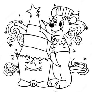 Disney 4th Of July Celebration Coloring Page 41753-32986