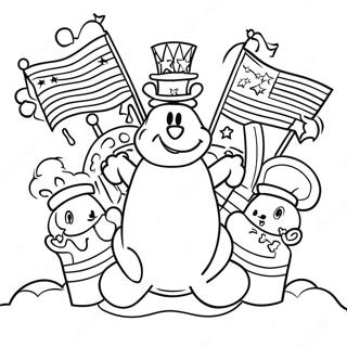 Disney 4th Of July Celebration Coloring Page 41753-32988