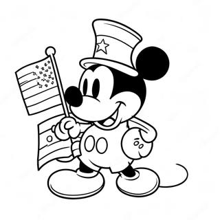 Pagina Da Colorare Topolino In Abbigliamento Patriottico 41754-32989