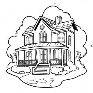 Dream House Coloring Page 41763-32995