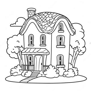 Cozy Dream House Coloring Page 41764-33003