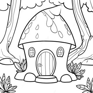 Gnome House Coloring Pages