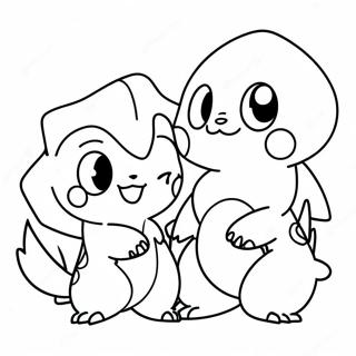 ポケモンスカーレットとバイオレット 塗り絵ページ