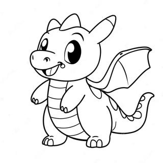 Cute Dragonite Flying Coloring Page 41864-33073