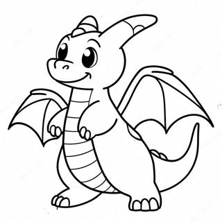 Cute Dragonite Flying Coloring Page 41864-33075