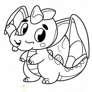 Cute Dragonite Flying Coloring Page 41864-33076