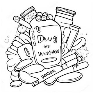 Drug Awareness Coloring Page 4190-3330