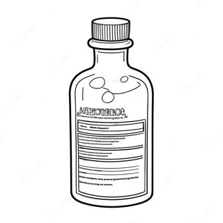 Colorful Prescription Bottle Coloring Page 4191-3333