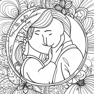 Engagement Coloring Page 41923-33122