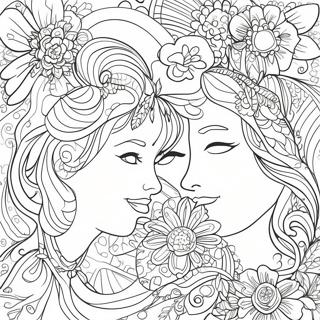 Engagement Coloring Page 41923-33124