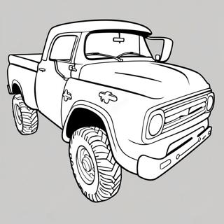 Lifted Dodge Truck Coloring Page 41953-33155