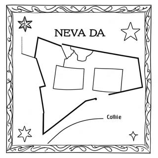 Nevada State Outline Coloring Page 41983-33220