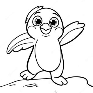 Happy Feet Penguin Dancing Coloring Page 41993-33167