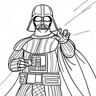 Darth Vader In Epic Battle Coloring Page 42004-33184