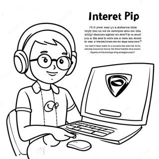 Internet Safety Tips Coloring Page 42023-33196