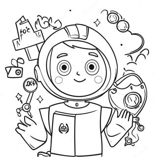 Colorful Internet Safety Characters Coloring Page 42024-33197