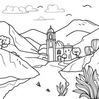 Beautiful Portuguese Landscape Coloring Page 42054-33233