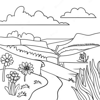 Beautiful Portuguese Landscape Coloring Page 42054-33235