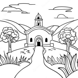 Beautiful Portuguese Landscape Coloring Page 42054-33236