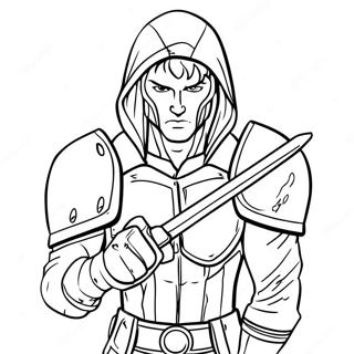 Technoblade Coloring Pages