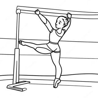 Gymnastics Coloring Page 420-329