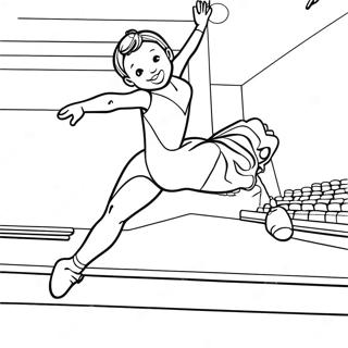 Gymnastics Coloring Page 420-331