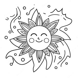 Summer Solstice Coloring Pages