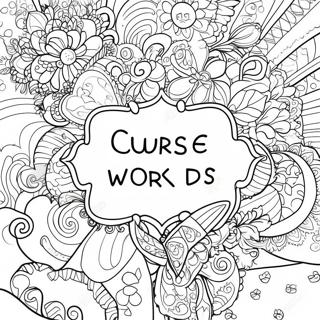 Creative Sayings Quote Curse Words Coloring Page 4211-3356