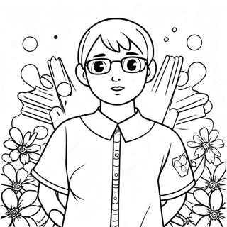 Saiki K Coloring Pages