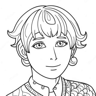 Saiki K Coloring Pages