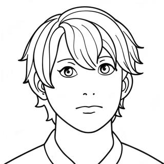 Saiki K With Colorful Hair Coloring Page 42134-33291