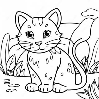 Wild Cat Coloring Pages