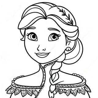 Frozen Happy Birthday Coloring Pages