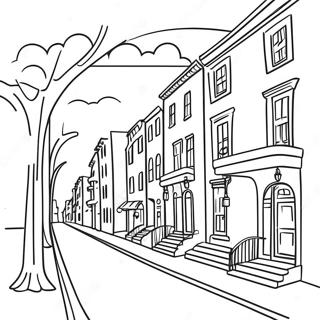 Charming Charleston Scenery Coloring Page 42164-33323