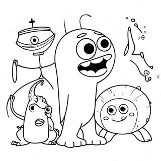 Monsters Vs Aliens Coloring Page 42193-33346