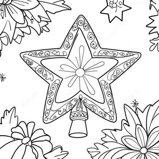 Christmas Tree Star Coloring Page 42203-33341