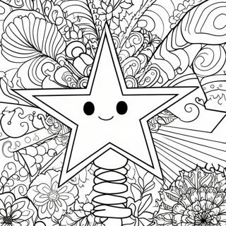 Christmas Tree Star Coloring Page 42203-33342